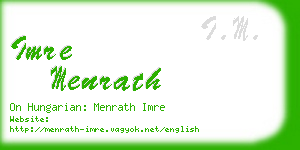 imre menrath business card